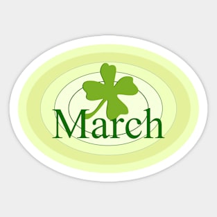 March Sticker